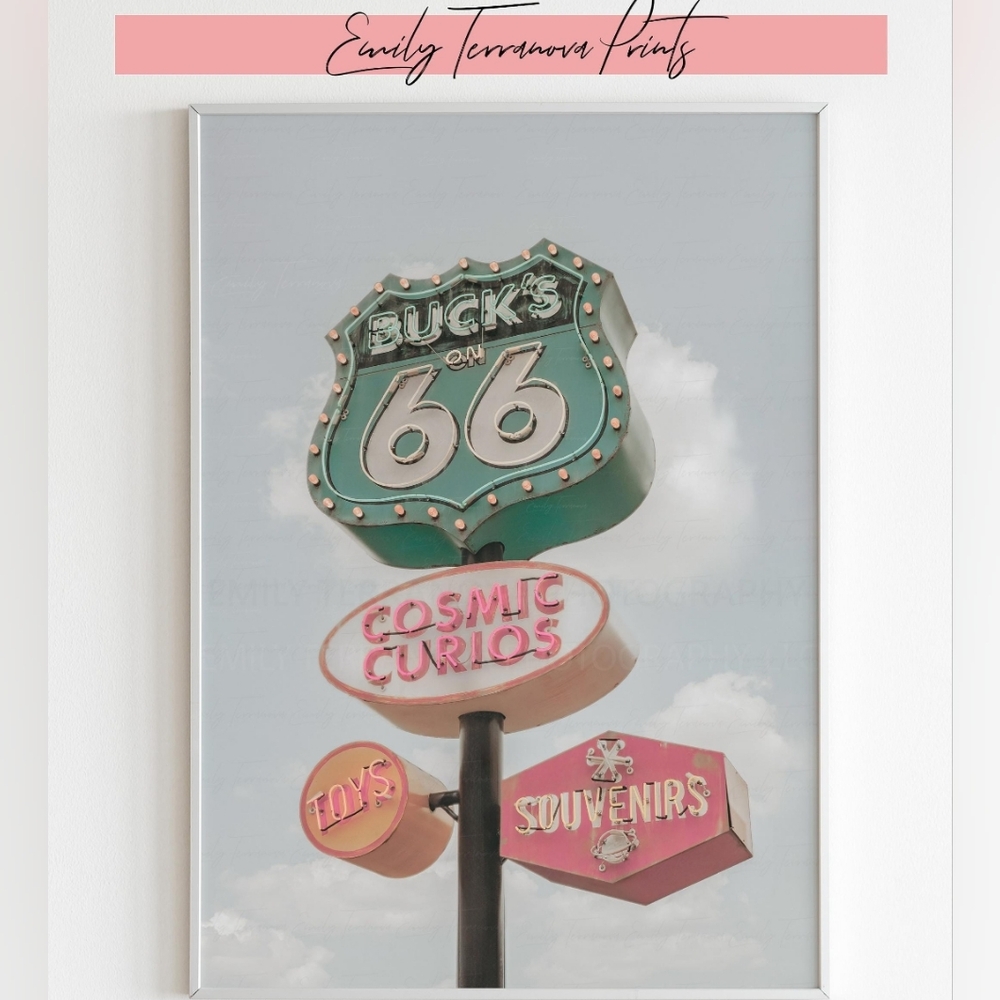 Route 66 Oklahoma 8x12 Unframed Photography Print || wall art, gift, travel, dec